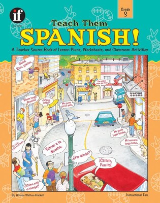 Instructional Fair Teach Them Spanish! Resource Book, Grade 3