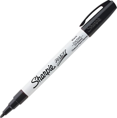 Sharpie Oil-Based Paint Marker, Fine Tip, Black (35534)