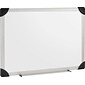 Lorell Aluminum Frame Dry Erase Board, Silver, 36"