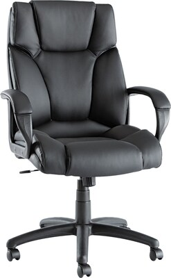 Fraze High-Back Swivel/Tilt Chair, Black Leather