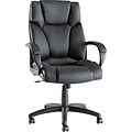 Alera® Fraze Executive High Back Swivel/Tilt Soft-Touch Leather Chair; Black