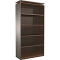 Alera® 5-Shelf SedinaAG Series Woodgrain Laminate Bookcase; Espresso