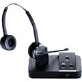 Jabra® PRO™ 9450 DUO Binaural Over-The-Head Wireless Headset, Black/Silver