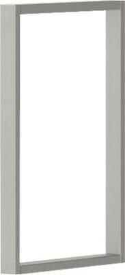 HON® Voi® Steel 14.3 O-Leg Support For Overhead Cabinet, Platinum Metallic