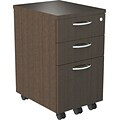 Alera® SedinaAG 3-Drawer Mobile Pedestal File Cabinet, Espresso, Letter/Legal (SE531620ES)