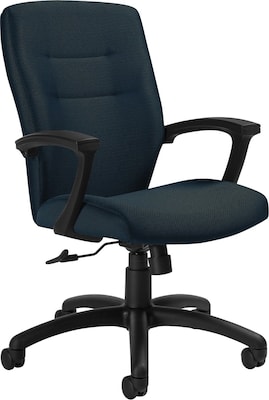 Global Synopsis? 32% Polyester; 68% Olefin Medium Back Tilter Chair; Sapphire