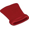 Gel Mouse Pad with Wrist Rest, Gel, Red