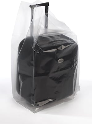 10 x 8 x 24Gusseted Poly Bags, 1 Mil, Clear, 1000/Carton (1398)