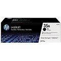 HP 35A Black Standard Yield Toner Cartridge, 2/Pack (CB435D)