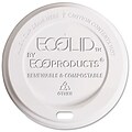 Eco-Products® EcoLid® Corn Plastic Hot Cup Lid for 8 oz. Hot Cups; Translucent; 800/Carton