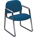 HON® Solutions - 4000 Series Sled Base Guest/Side Chair, Fabric, Blue, Seat: 20W x 18 1/4D, Back: 21W x 15H