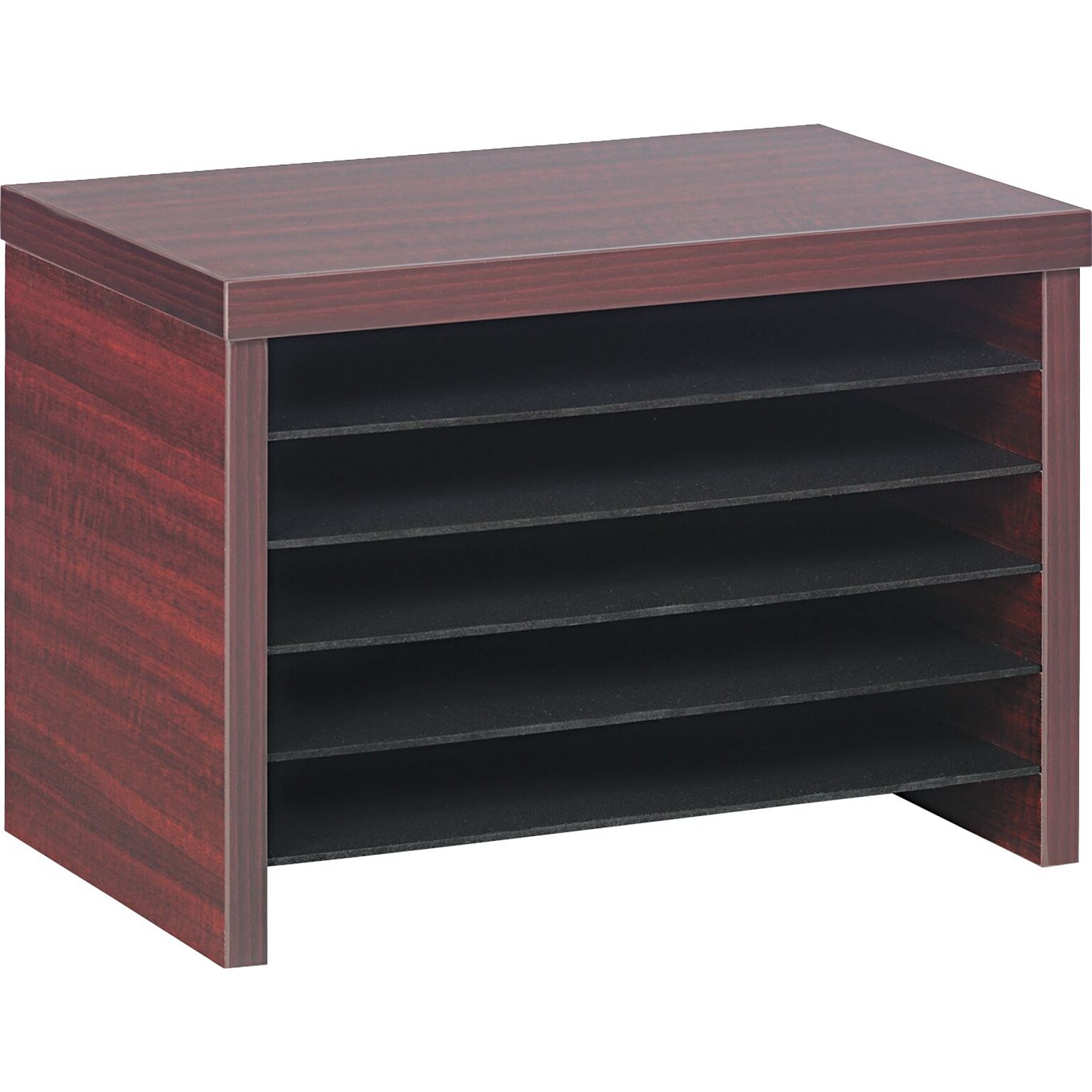 Alera™ Valencia Series U and L Groupings in Mahogany, Under-Counter File Organizer