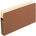 Esselte Globe-Weis Reinforced File Pocket, 5 1/4 Expansion, Legal Size, Redrope, 10/Box (ESS1536GOX