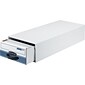 Bankers Box Stor/Drawer Steel Plus Storage Drawers, White/Blue, 12/Ct (00306)