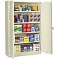 Tennsco 6-Shelf Metal Bookcase, 78" x 34.5" x 13.5", Putty Finish (TNNB78PY)