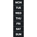 MasterVision Calendar Magnetic Tape, Black/White, Days Of The Week, 7/Pk (FM1007)