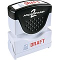 Accustamp2 Pre-Inked Shutter Stamp with Microban®, Blue/Red, Each (035542)