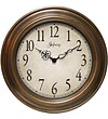 Infinity Instruments Atheneum Traditional Wall Clock; Antique Gold Resin Case, 24" Diameter