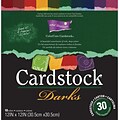 Darice Core Essentials Cardstock Pack, 12 x 12, Darks