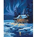 Dimensions Paint By Number Kit, 16 x 20, Moonlit Cabin