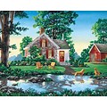 Dimensions Paint By Number Kit, 20 x 16, Summer Cottage