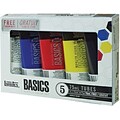 Reeves®  Liquitex Basics Acrylic Paint, 75ml/Tube 5/Pkg, Assorted Colors