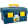 Pro-Art Storage Box, With Inner Tray, Blue/Yellow