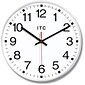 Infinity Instruments Business Prosaic Office Wall Clock, Round, 12" Diameter