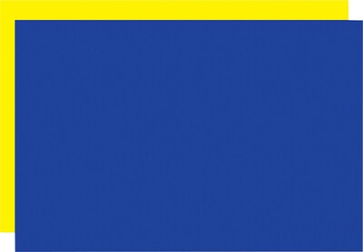 Geographics® Too Cool Foam Board, 20 x 30, Blue/Yellow, 5/Pk (26829)