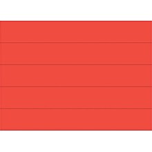 MasterVision® 7/8(H) x 6(L) Dry Erase Magnetic Tape Strip, Red, 25/Pack