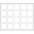 MasterVision Interchangeable Magnetic Character, Circles, White, 20/Pk (FM1618)