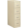 OIF 4-Drawer Economy Vertical File Cabinet, Putty, Letter (41106)