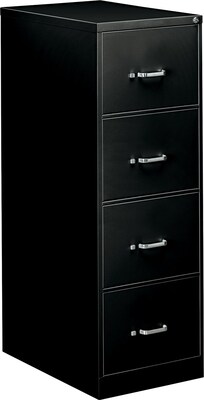 OIF 4-Drawer Vertical File Cabinet, Legal Size, Lockable, 52H x 18.25W x 26.5D, Black (EFS42209)