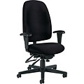 Global Granada® Polypropylene High Back Multi-Tilter Chair; Asphalt Black