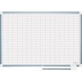 MasterVision Magnetic Dry-Erase Grid Platinum Plus Planning Board; Silver Frame, 36Hx48W