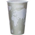 Eco-Products World Art Paper Hot Cups, 16 oz., Green, 50/Pack (EP-BHC16-WA)