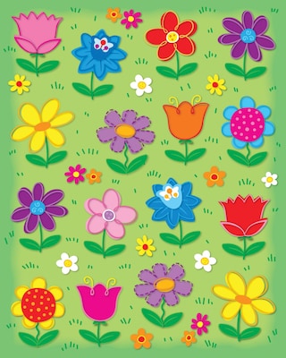 Carson-Dellosa Flowers Shape Stickers