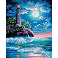 Dimensions Paint By Number Kit, 16 x 20, Lighthouse In The Moonlight