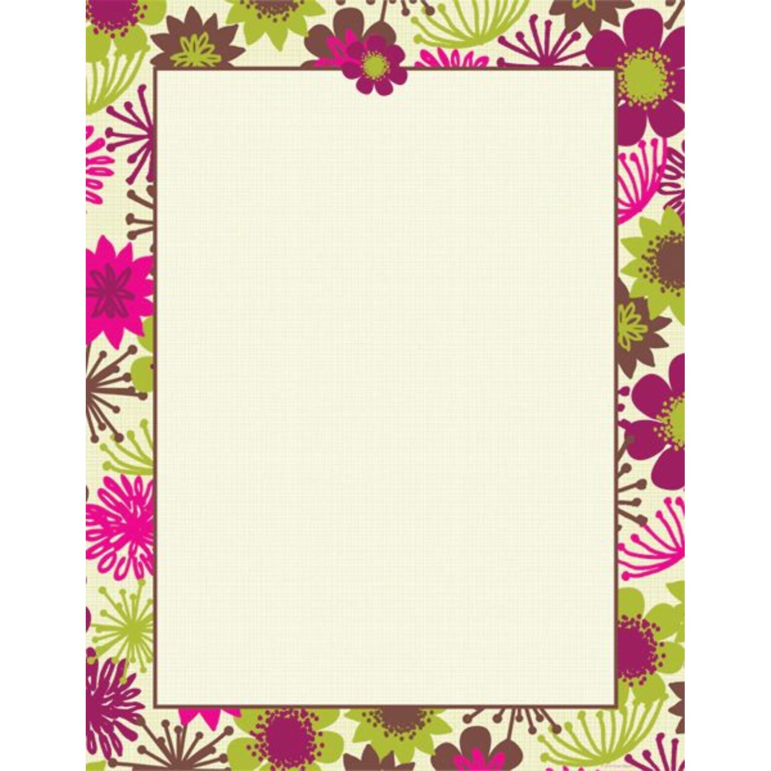 Great Papers® Organic Citrus Flowers Letterhead, 40/Pack