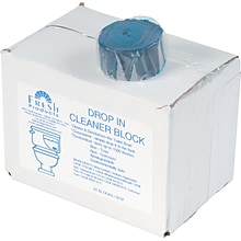 Fresh Products Restroom Drop-In Tank Non-Para Cleaner Block, Unscented, 24/Box (DIB)