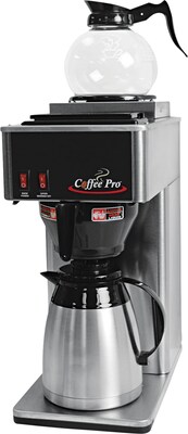 Coffee Pro® 24 Cup Thermal Institutional Coffee Brewer, Stainless Steel