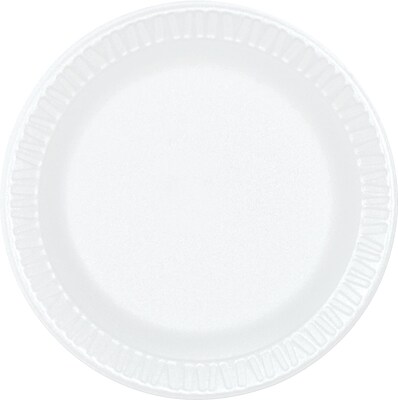 Dart® Concorde® Foam Plates  6, White, 1000/Carton (6PWCR)