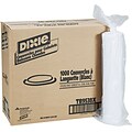 Dixie® Plastic Lid for Dixie Sage® Collection 8 oz. Hot Drink Cups; White; 1000/Carton