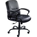 Safco Serenity Leather Computer & Desk Big & Tall Chair, Black (3501BL)