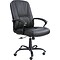 Safco® Serenity™ Big And Tall High Back Genuine Leather Chair; Black