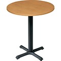 HON® Hospitality Self-Edge Tables, Round Table Top, Harvest Oak, 30