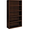 HON® Arrive 5-Shelf Wood Veneer Bookcase, Shaker Cherry