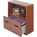 Safco® Apres Laminated Wood Collection in Cherry Finish; 29-3/4W File Drawer Cabinet