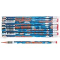 Moon Products Woodcase Pencil; HB-Soft; No. 2 Lead; Blue Barrel; Super Reader; 12/Pack