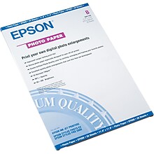 Epson Glossy Photo Paper, 11 x 17, 20 Sheets/Pack (S041156)